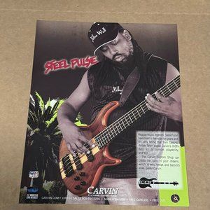 Steel Pulse - Reggae - Carvin Guitars - 2008 Print Advertisement